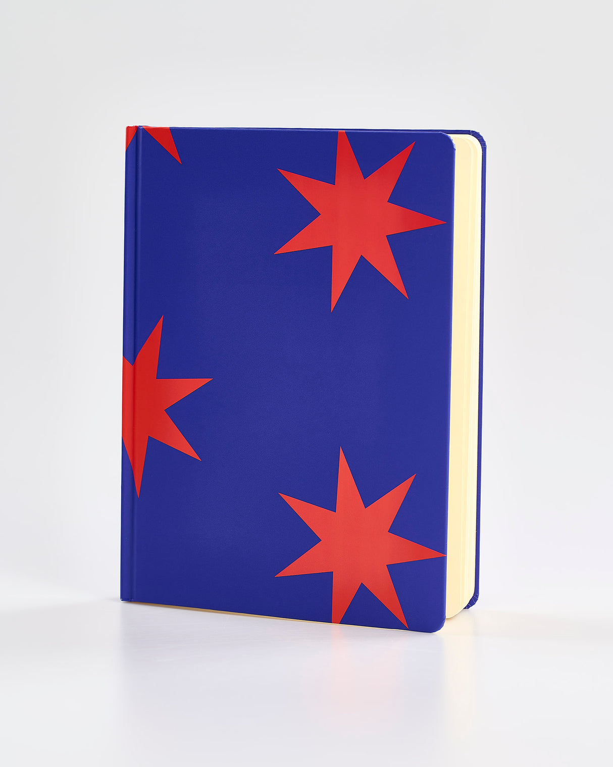 Red Stars A4 Plain Notebook