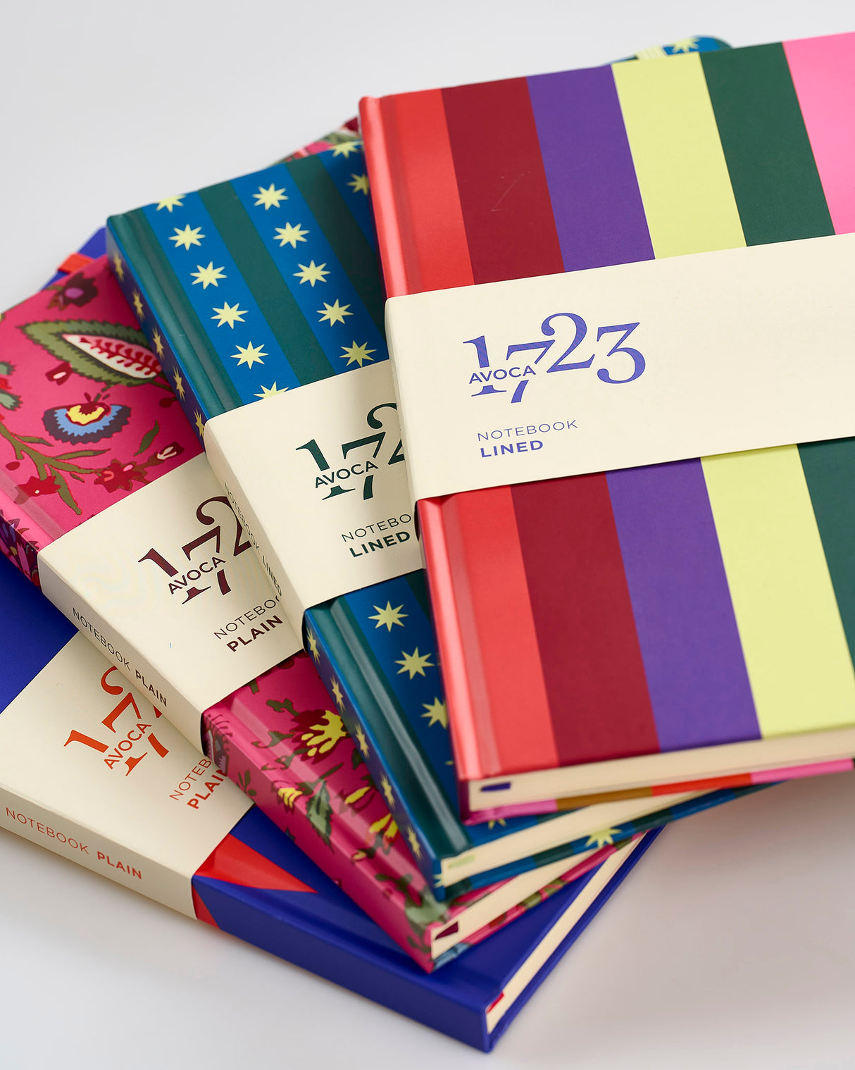 Multicolour Stripes A4 Linear Notebook