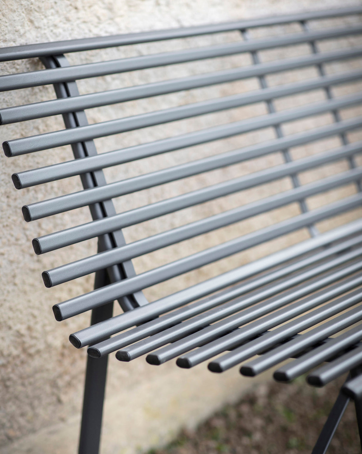 Carbon Richmond Powder Coated Steel Bench