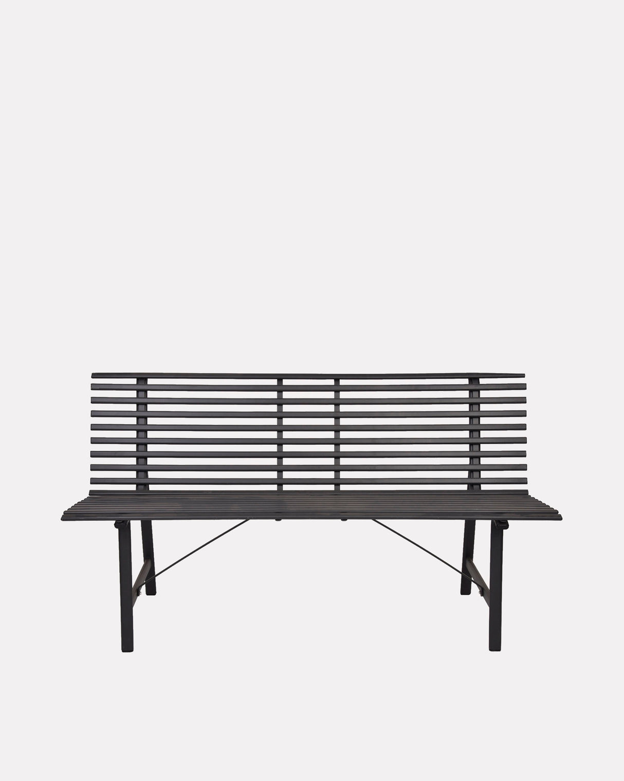 Carbon Richmond Powder Coated Steel Bench