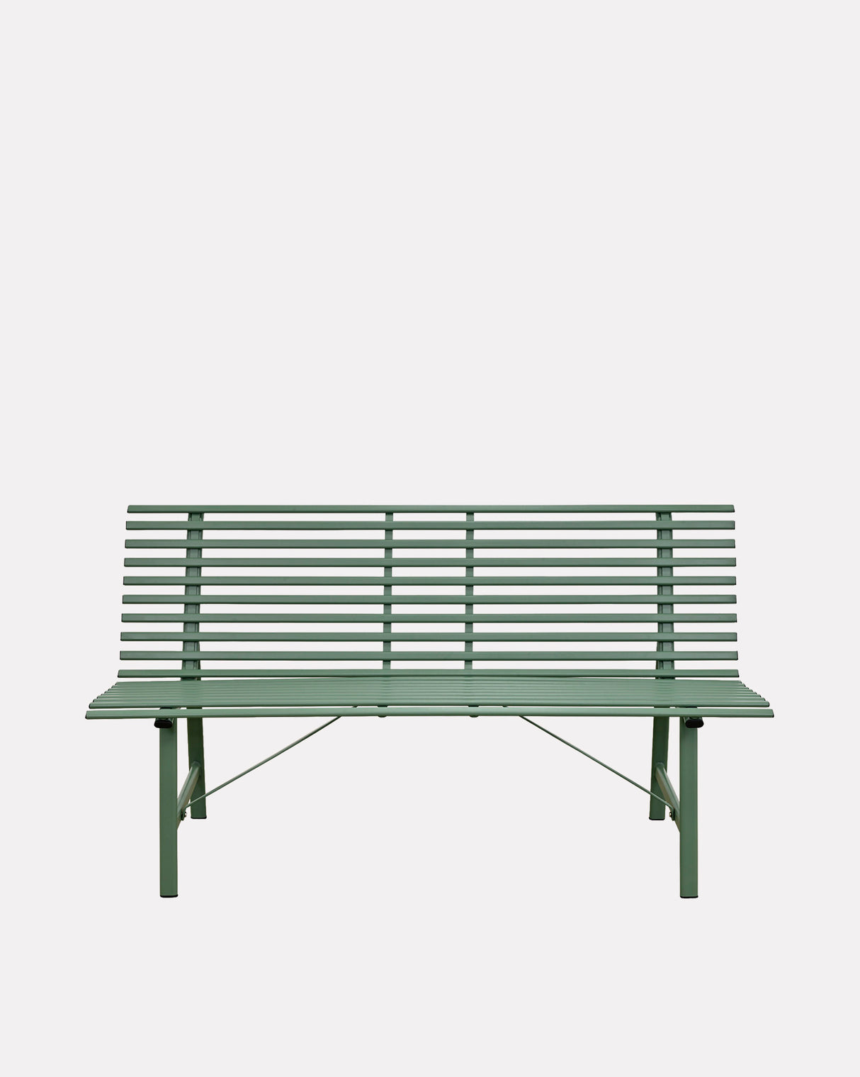 Thistle Green Richmond Powder Coated Steel Bench