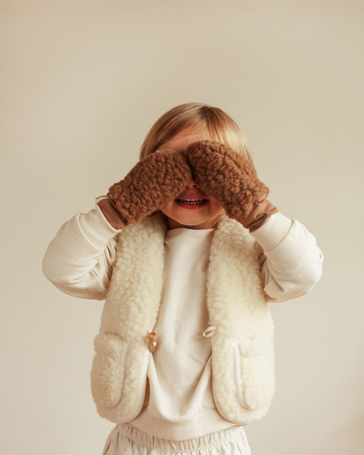 Milk Binibamba Sheepskin Snuggle Vest