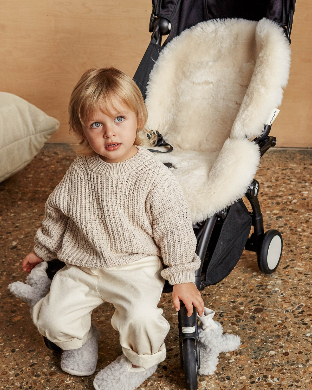 Milk Binibamba Sheepskin Snuggler Buggy Liner