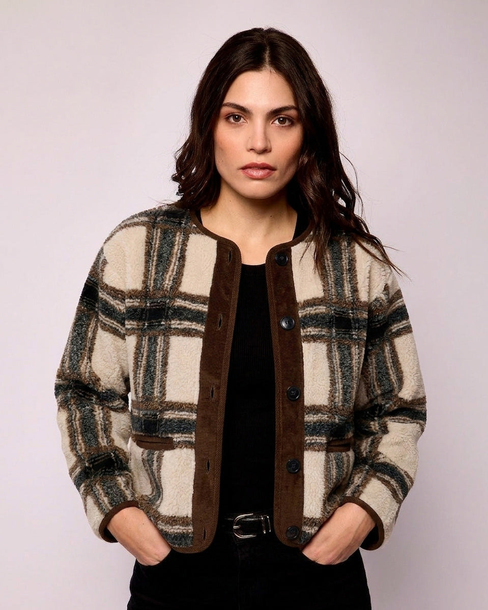 Brown Check Ysabell Jacket