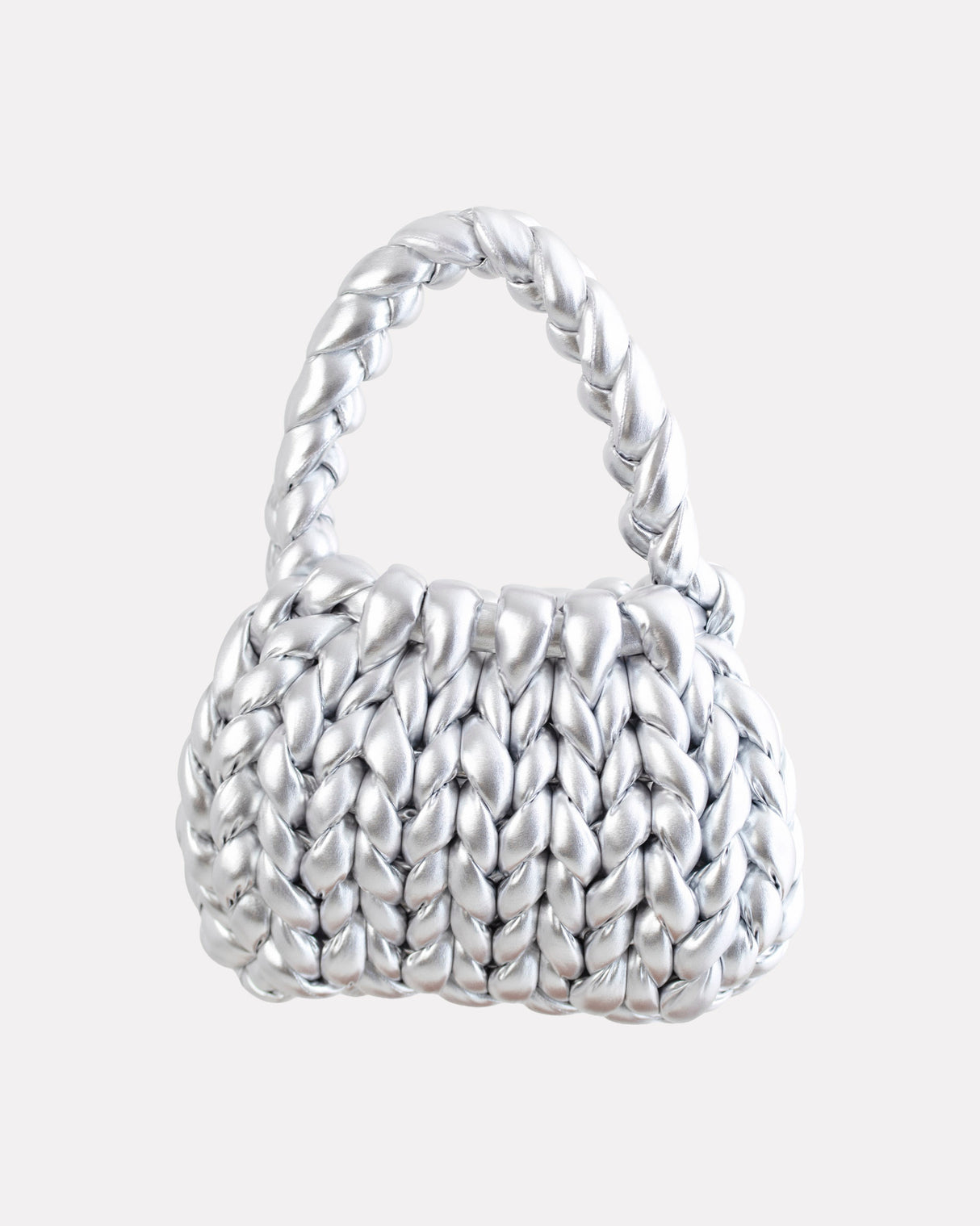 Silver Woven Candy Bag
