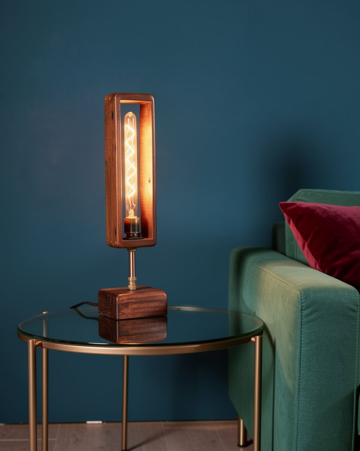 Salvaged Jarrah Hardwood Ballast Tall Table Lamp