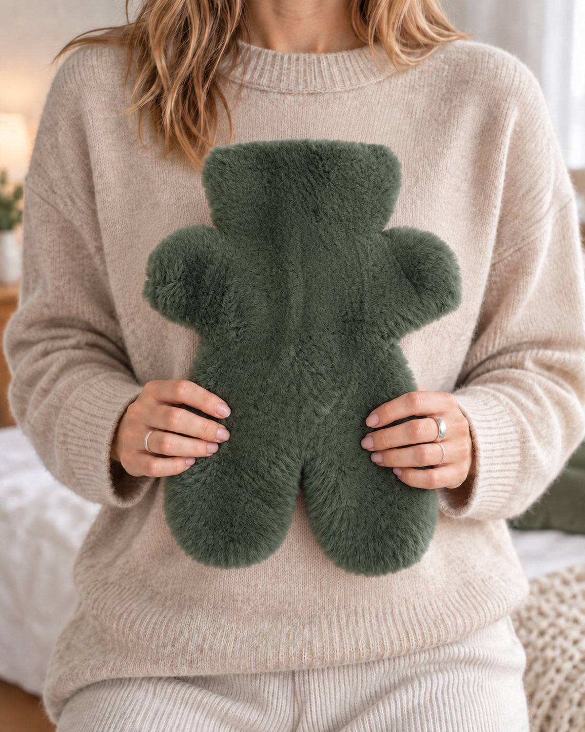 Cypress Sheepskin Teddy Hot Water Bottle