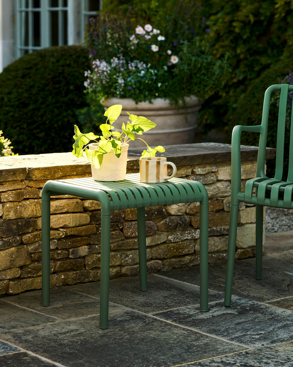 Forest Green Edgeworth Armchairs & Side Table Set