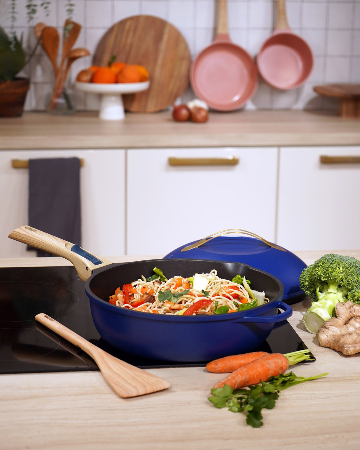 Sapphire 28cm Lidded Non-Stick 8-in-1 Pan with Accessories