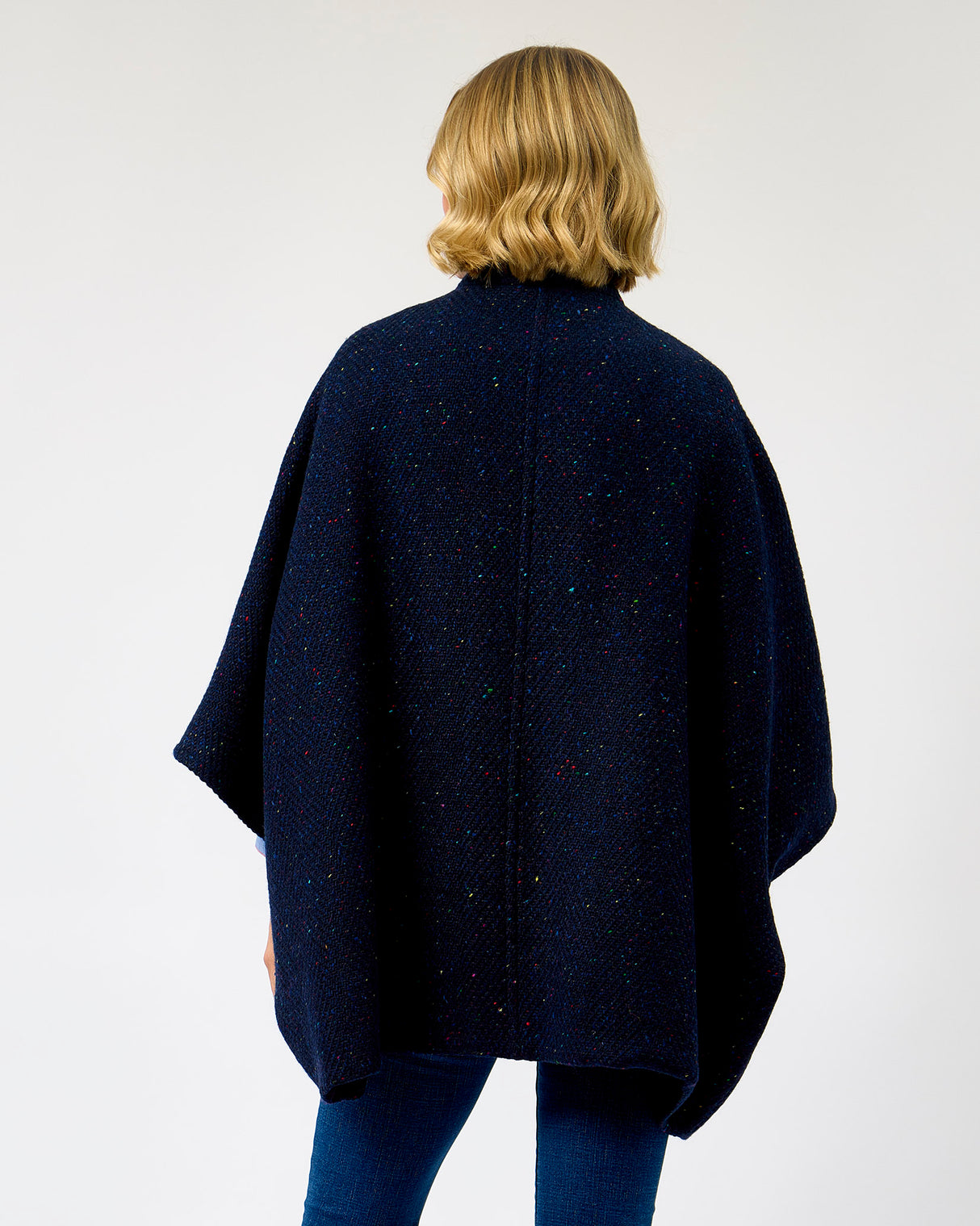 The Flock Dúghorm Donegal Wool Cape