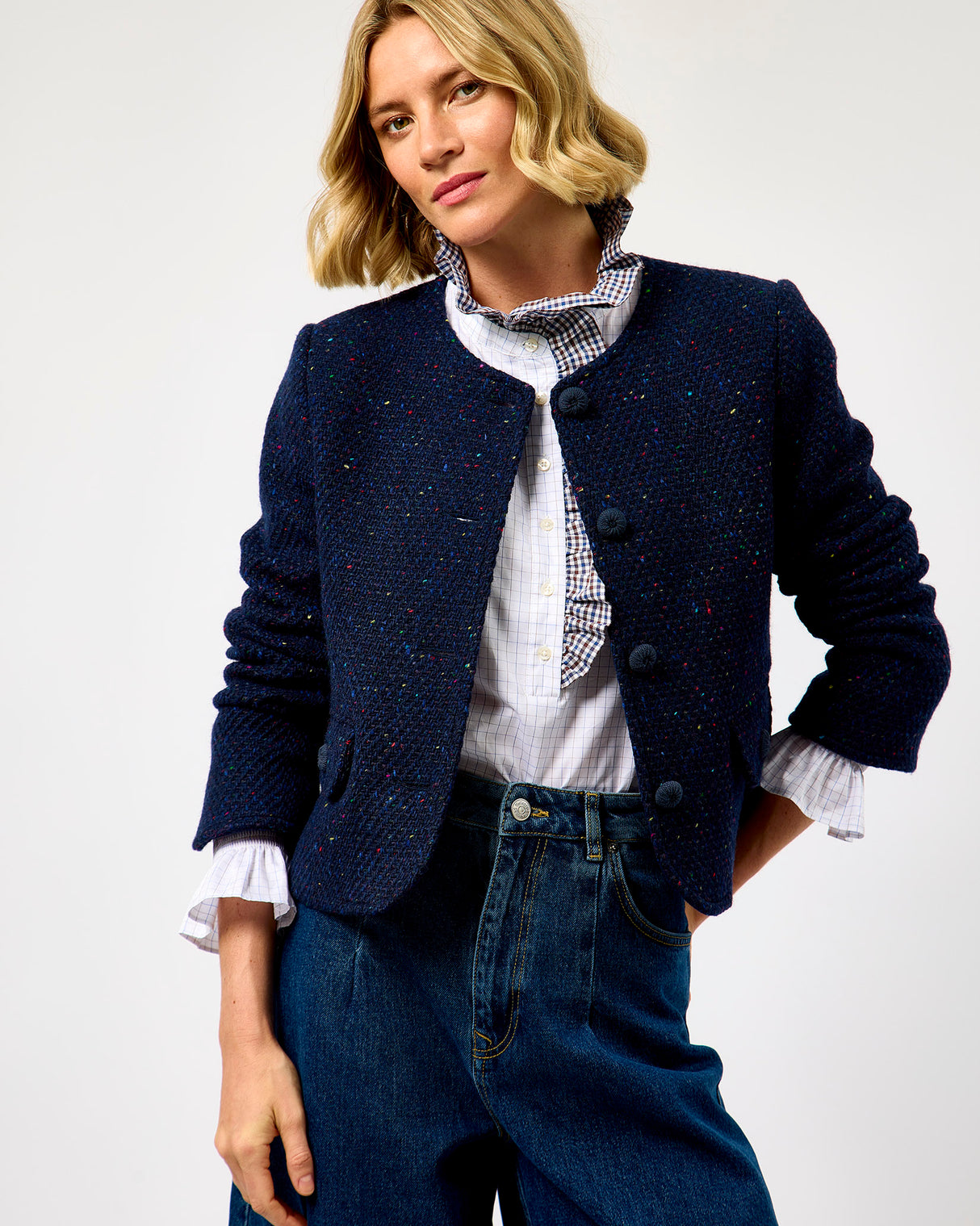 The Flock Dúghorm Donegal Wool Jacket