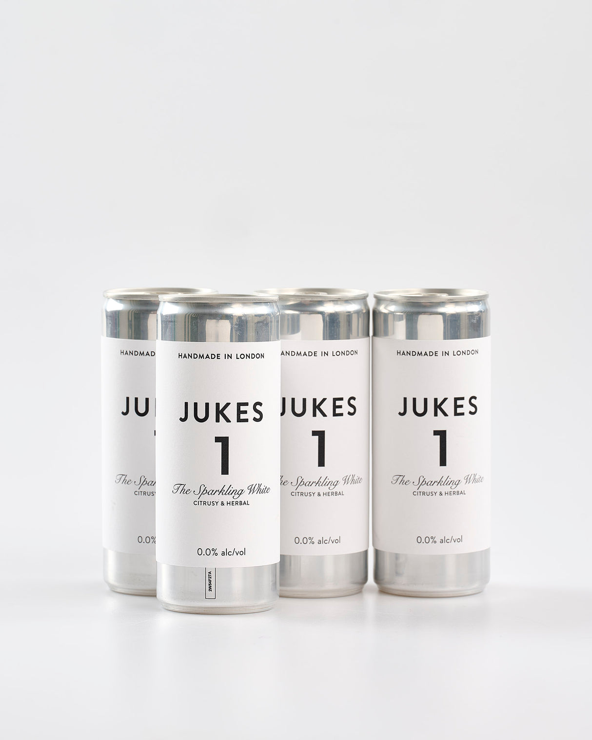 Jukes Alcohol Free Sparkling White Wine Cans - Pack of 4
