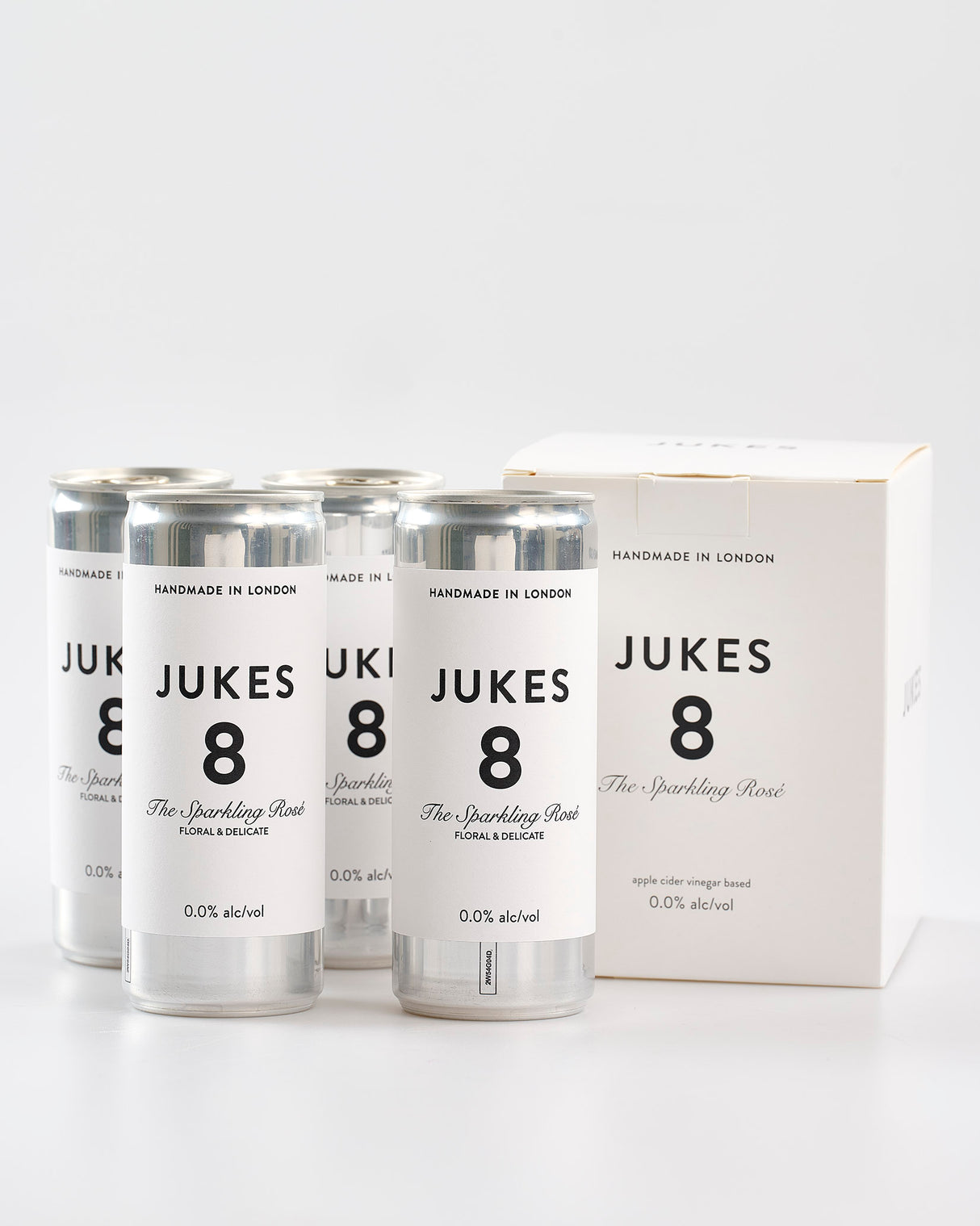 Jukes Alcohol Free Sparkling Rosé Cans - Pack of 4