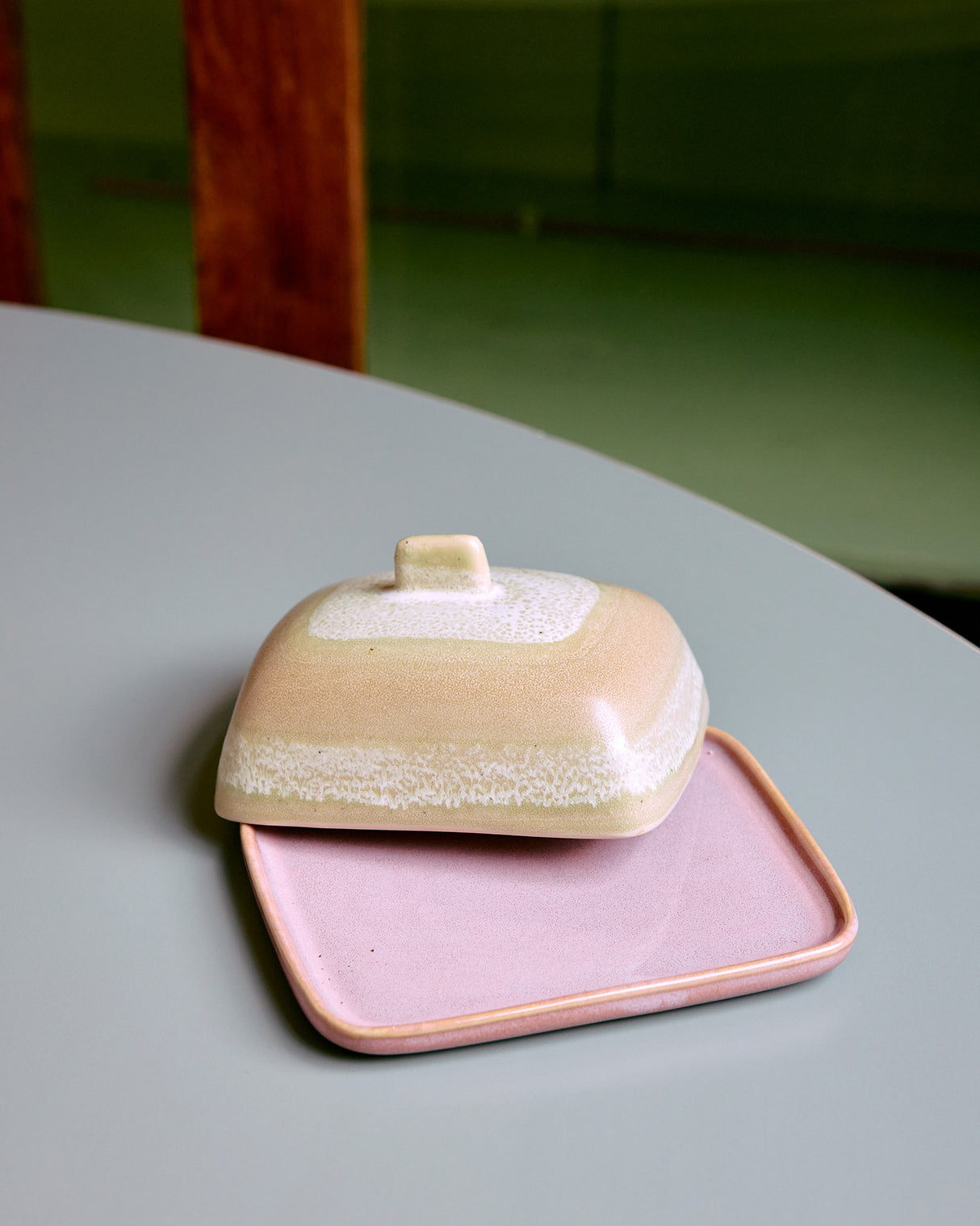 Skyline 70s Ceramics Lidded Butter Dish