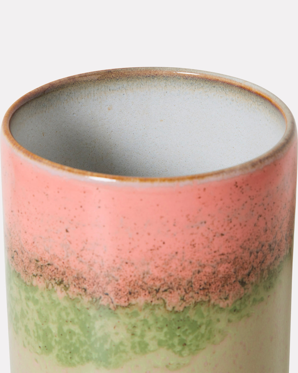 Glaze 70s Ceramics Lidded Storage Jar