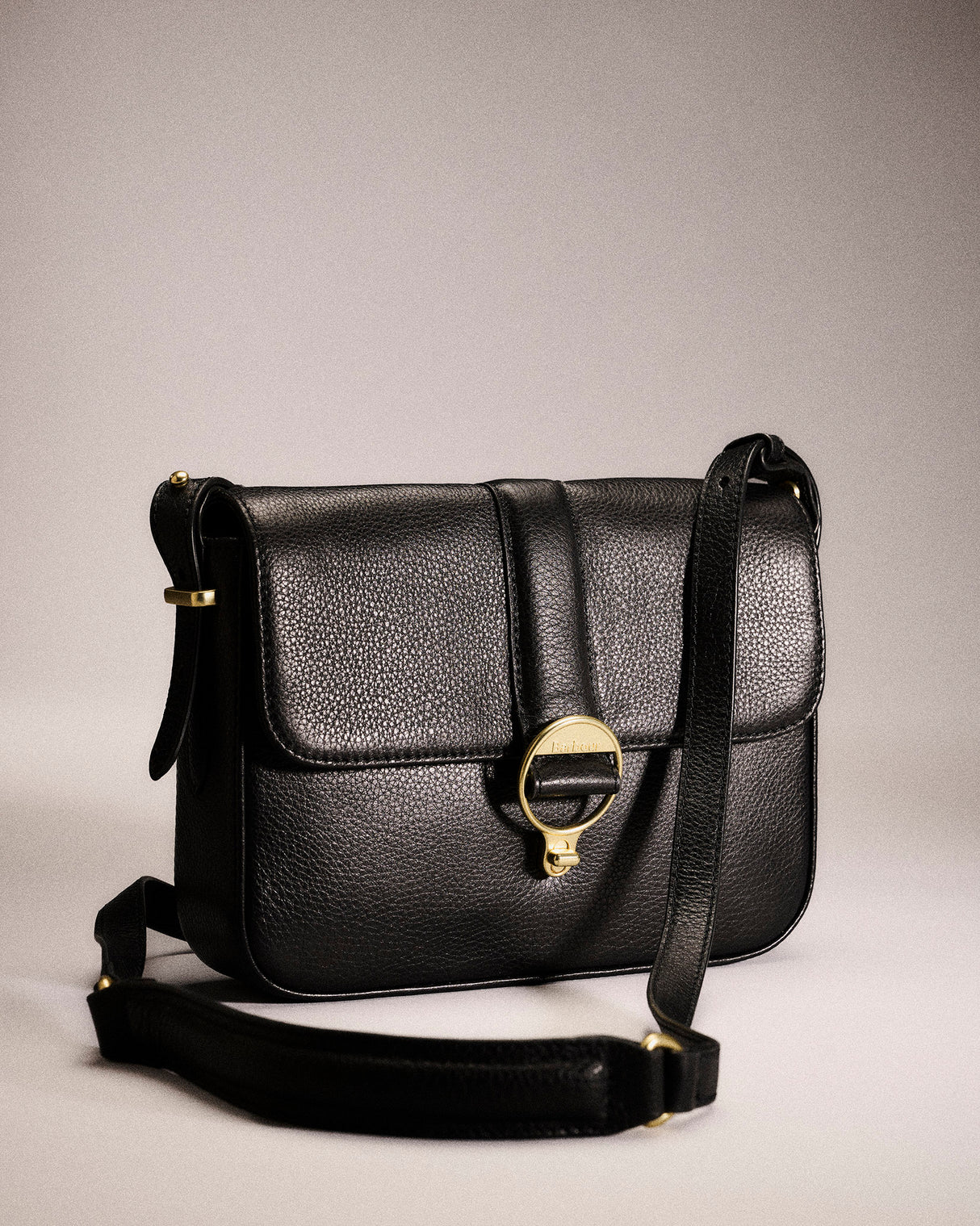 Black Rosa Leather Cross Body Bag