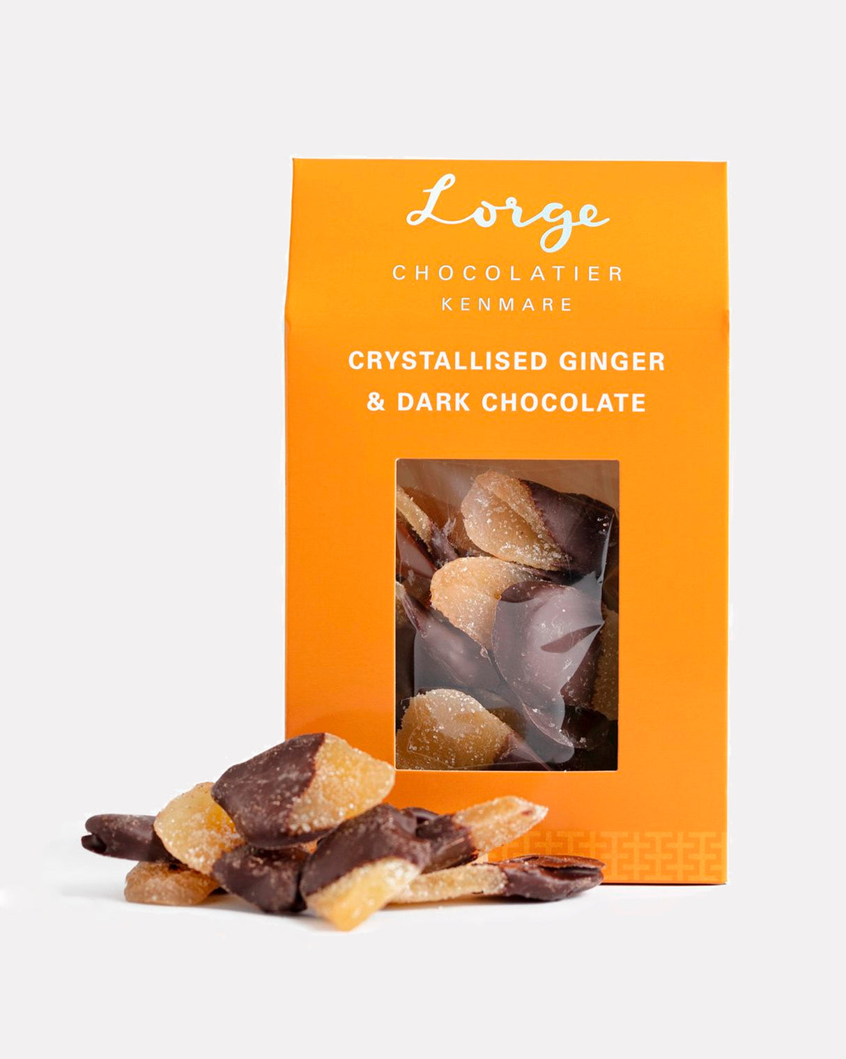 Lorge Dark Chocolate Dipped Crystalised Ginger