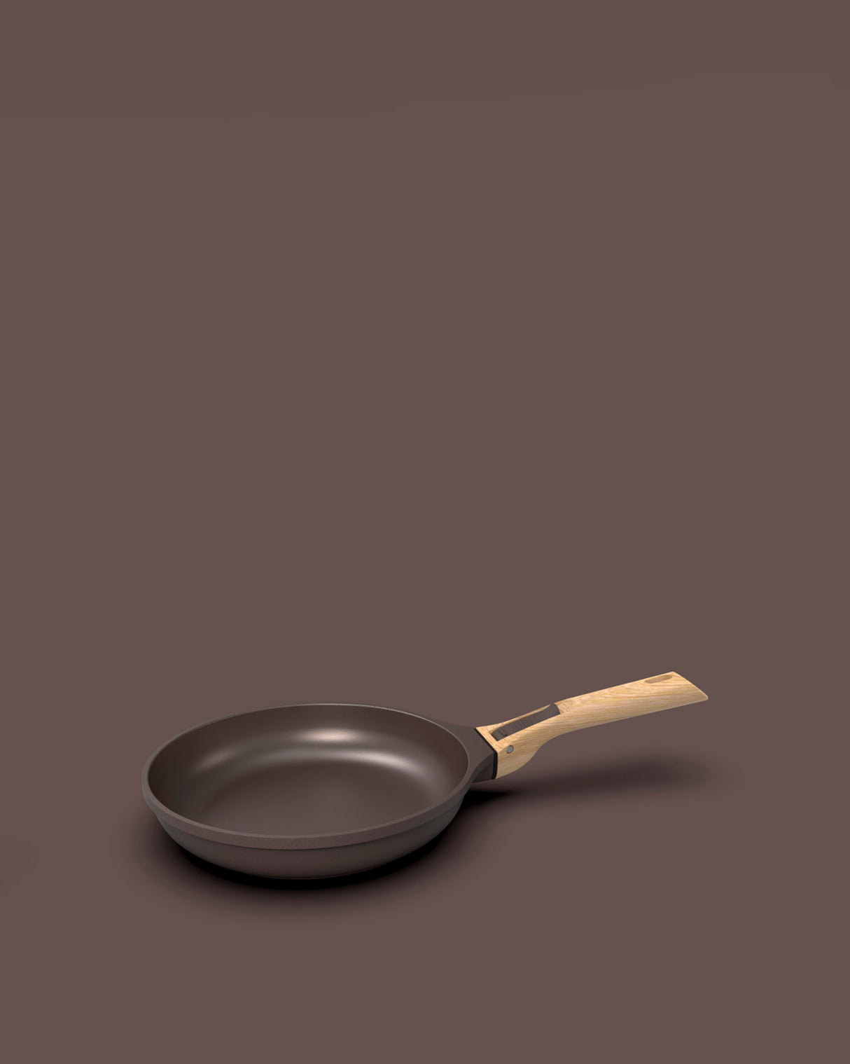 Mocha Imitation Wood Detachable Cookut Pan Handle