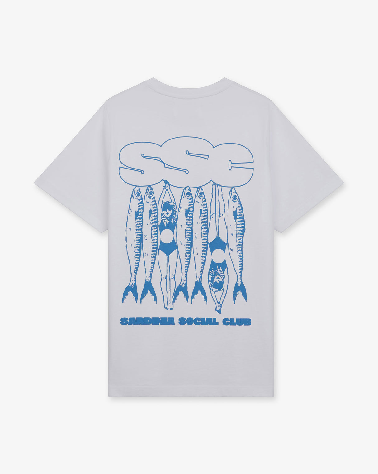 White 'SSC Swimmers' Graphic T-Shirt