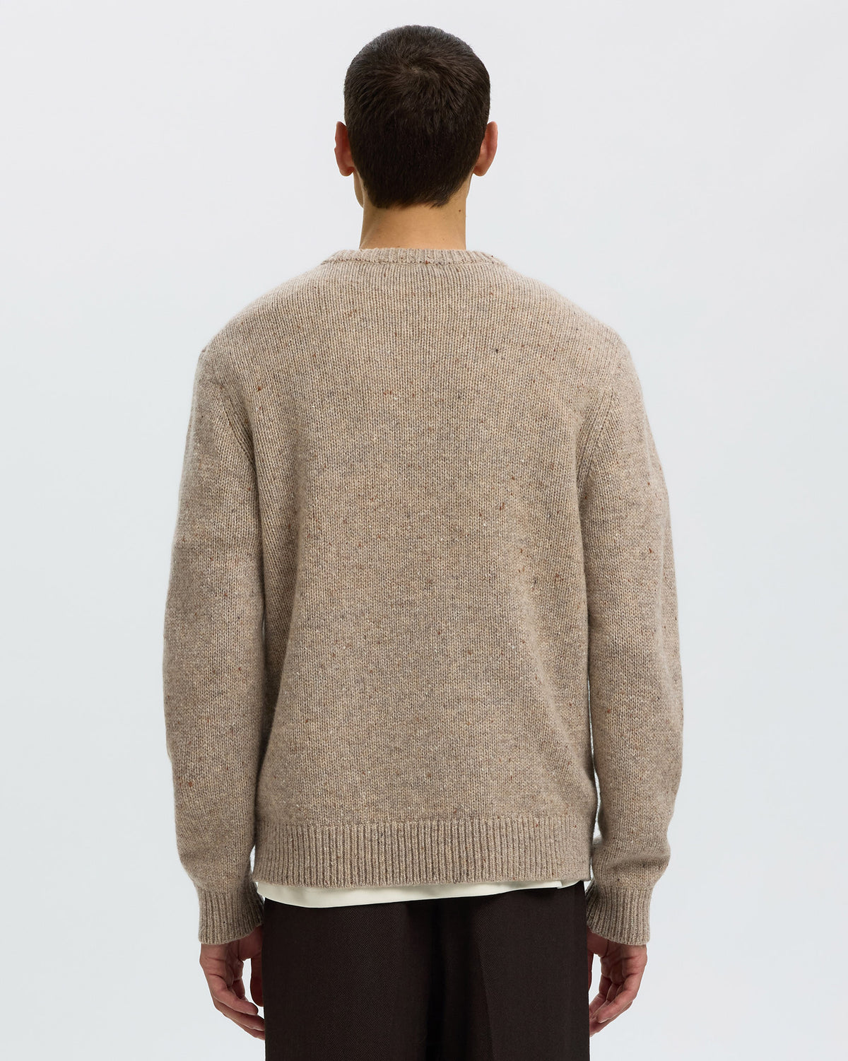 Oatmeal Cody Crew Neck Jumper