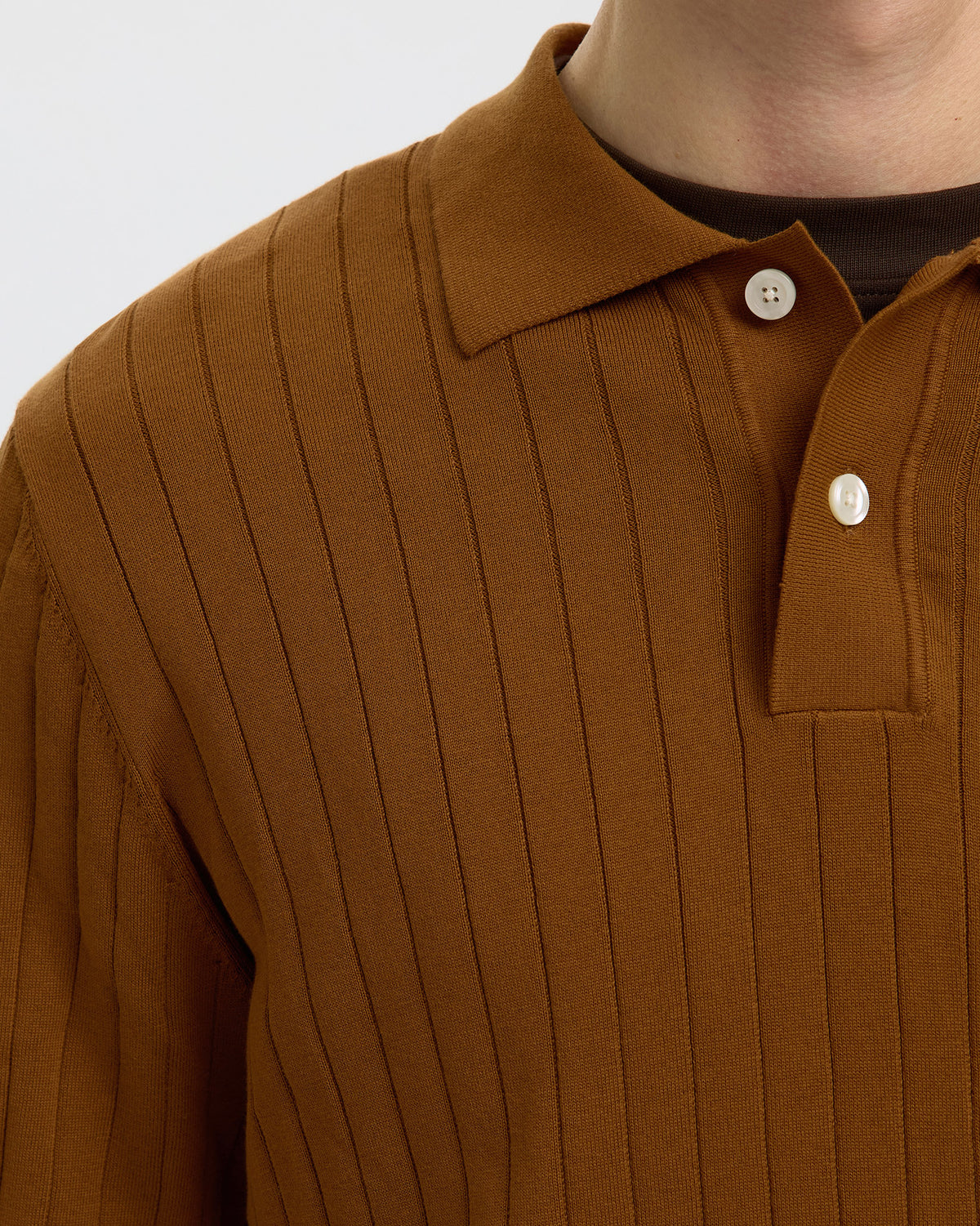 Monks Robe Torino Rib Polo Knit Jumper