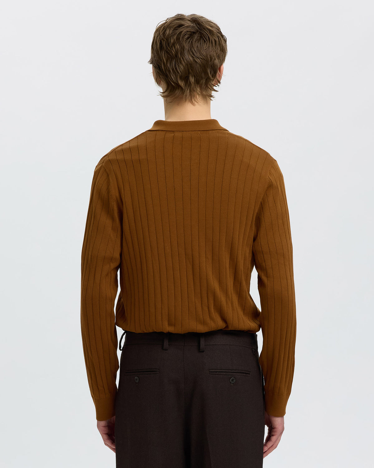 Monks Robe Torino Rib Polo Knit Jumper