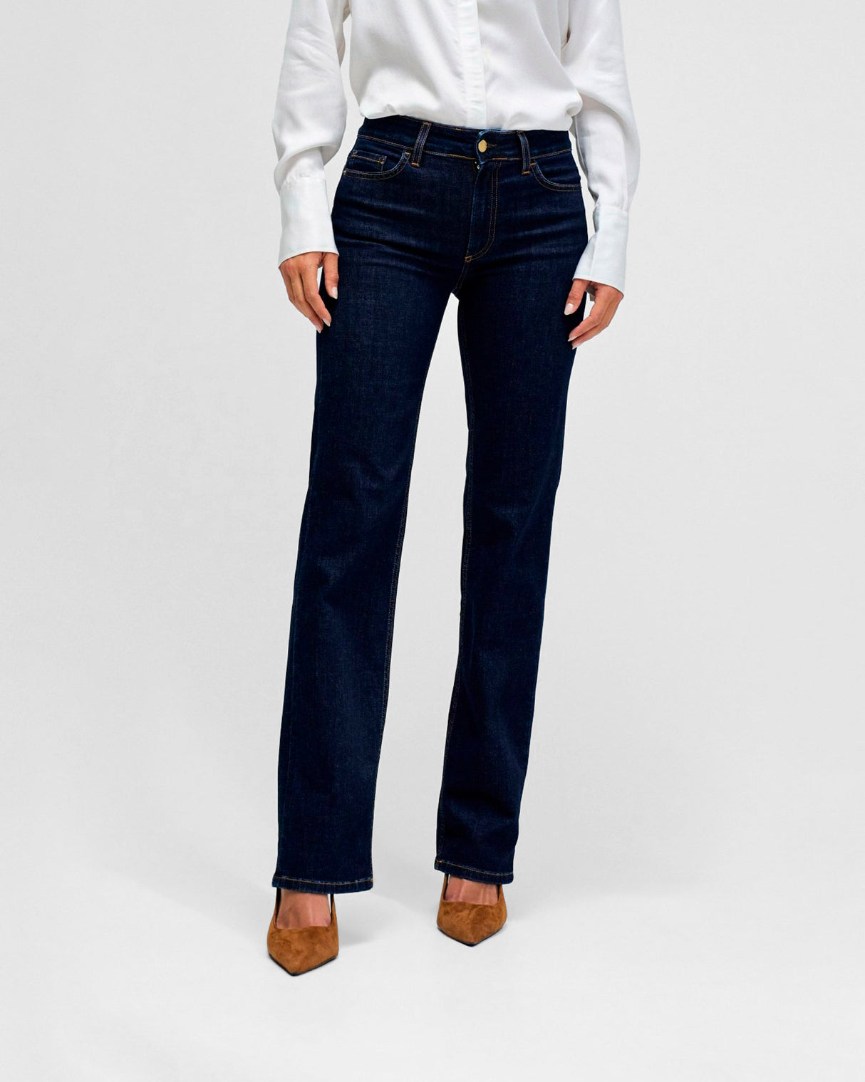 Medium Wash Destiny Straight Leg Jeans
