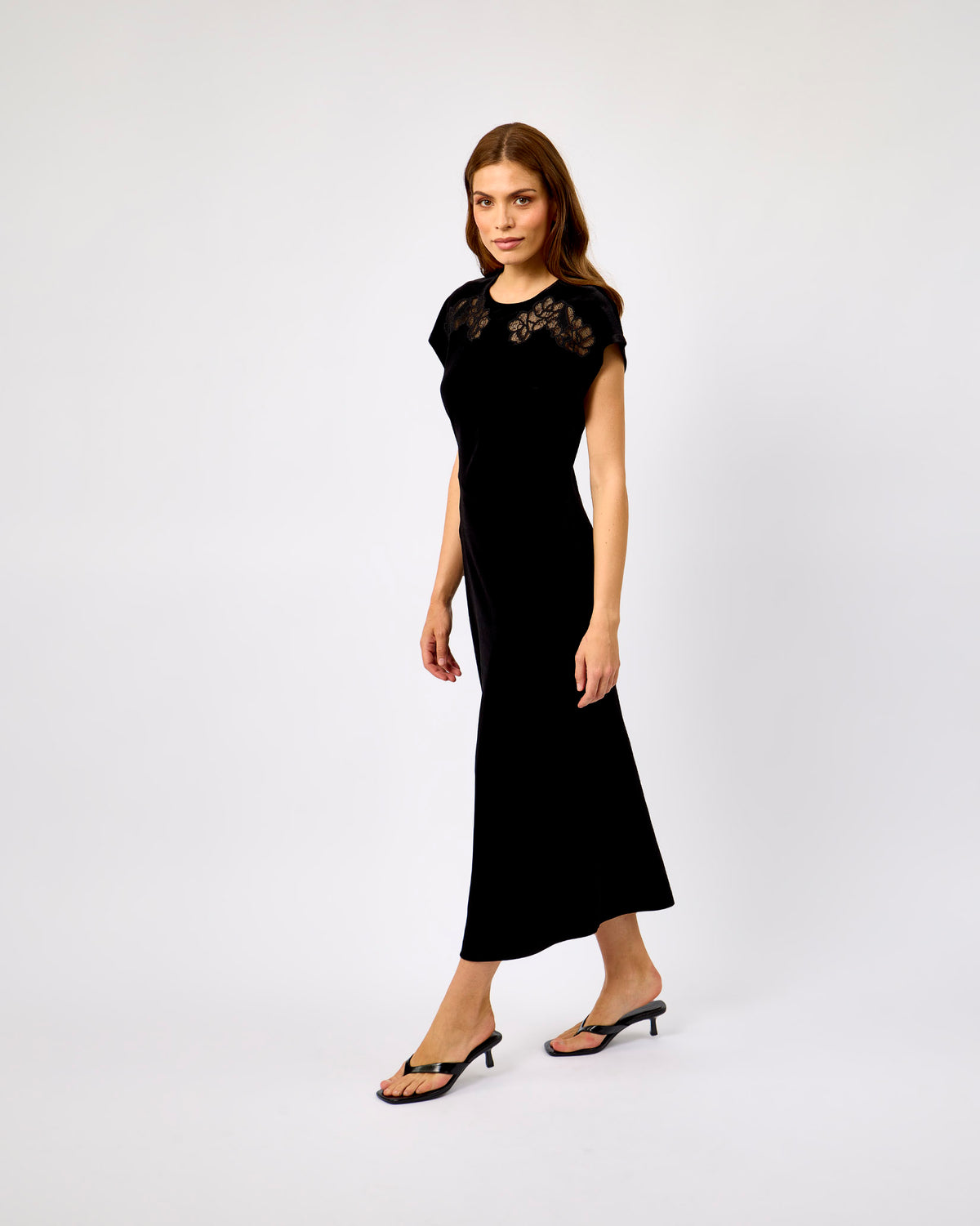 Black Dilja Midi Dress