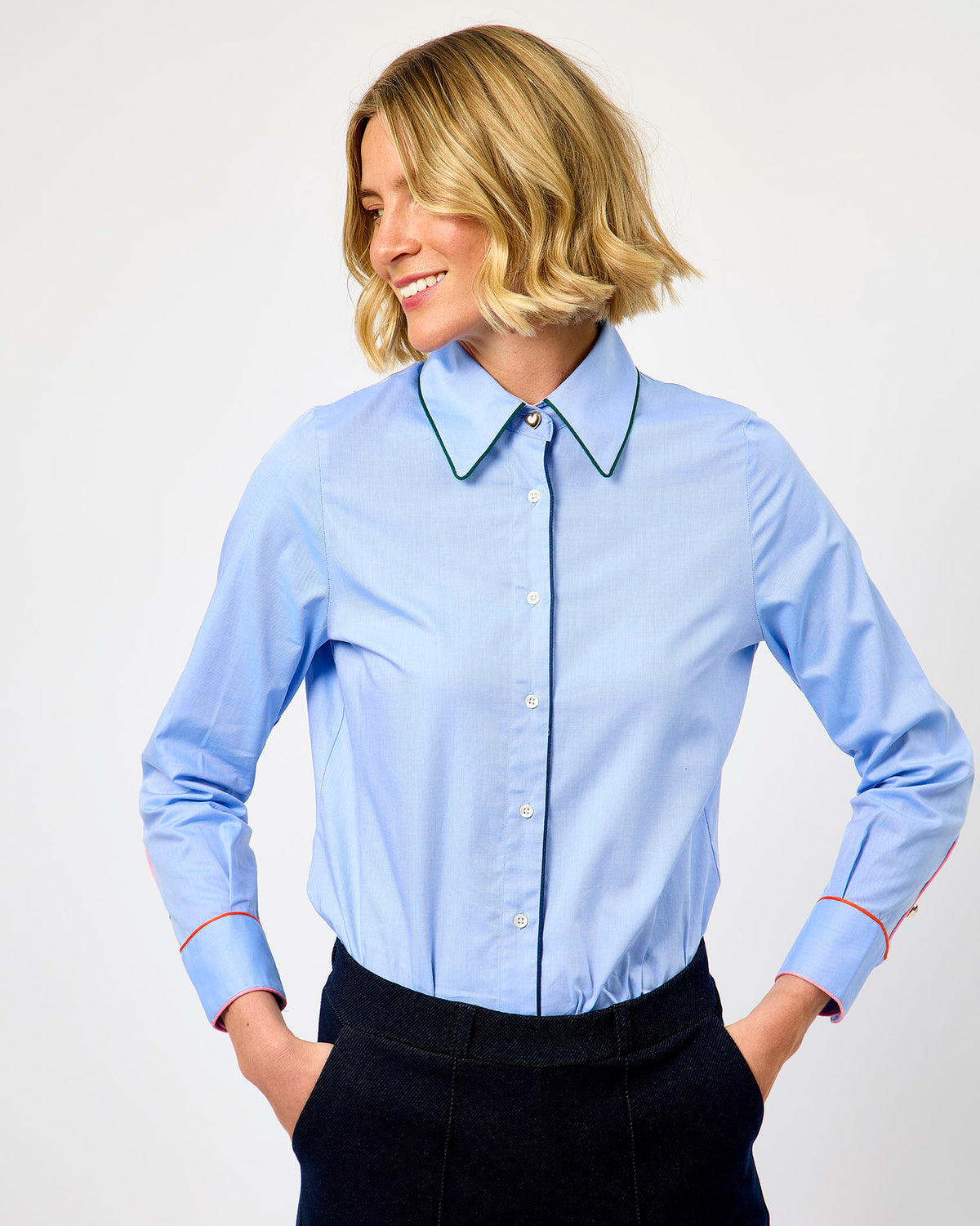 Azul Twill Viveda Cotton Shirt