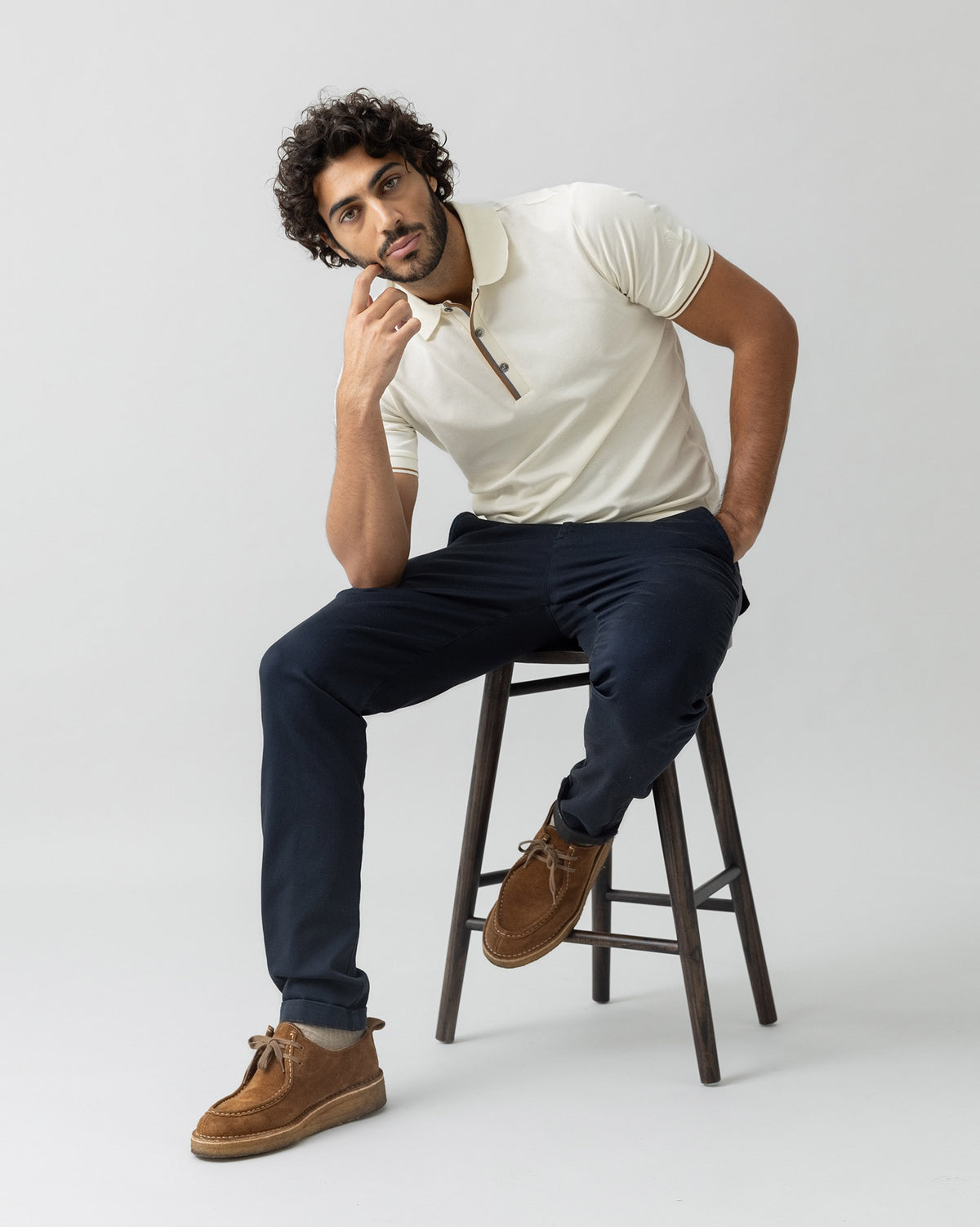 Navy Hunt Soft Trousers