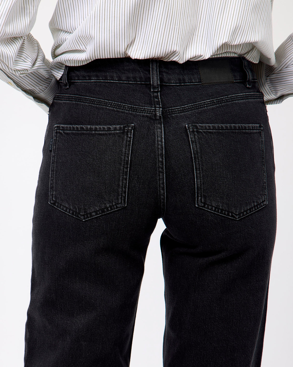 Black Vega Wide Leg Jeans