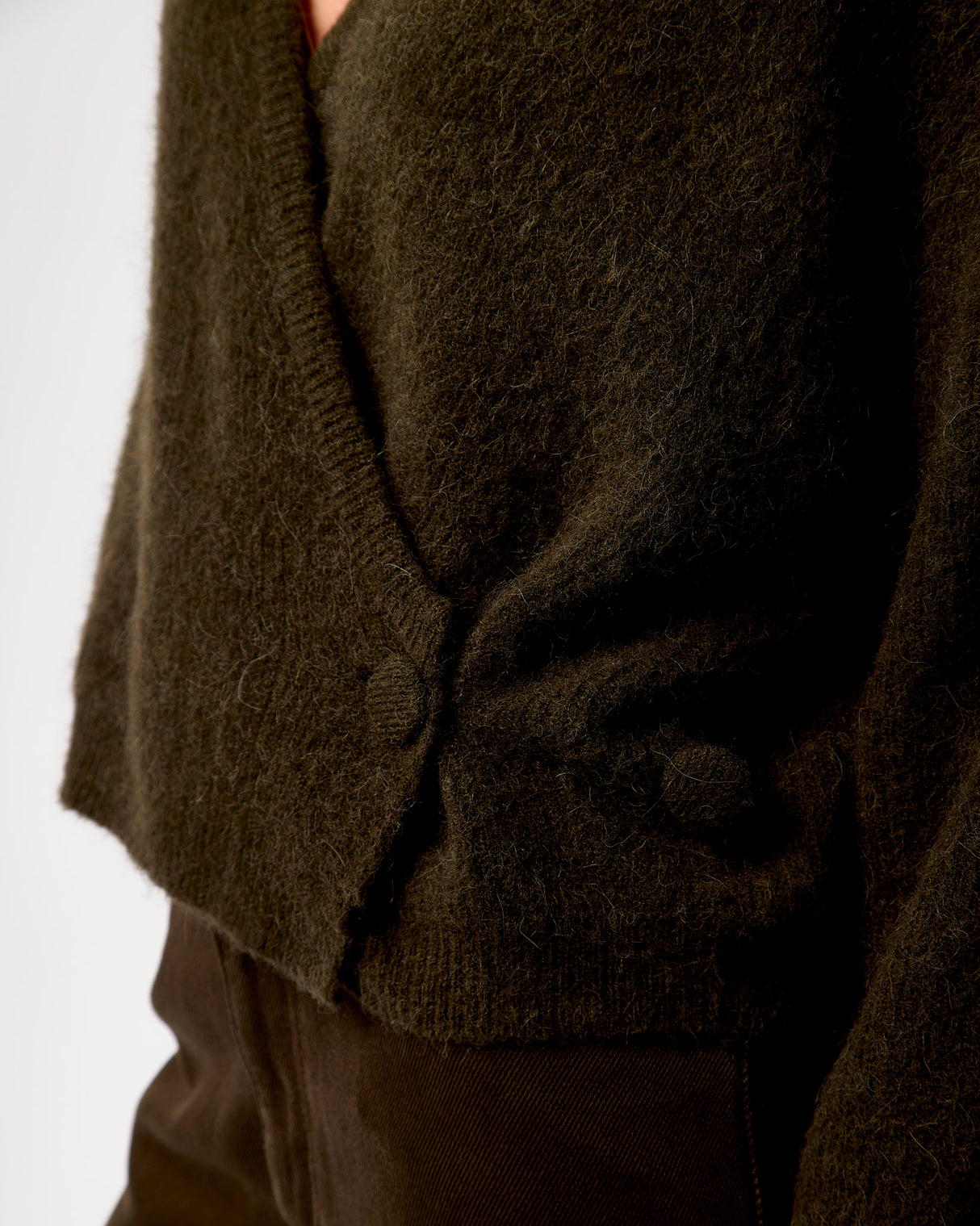 Black Olive Gabby Wrap Knit Jumper