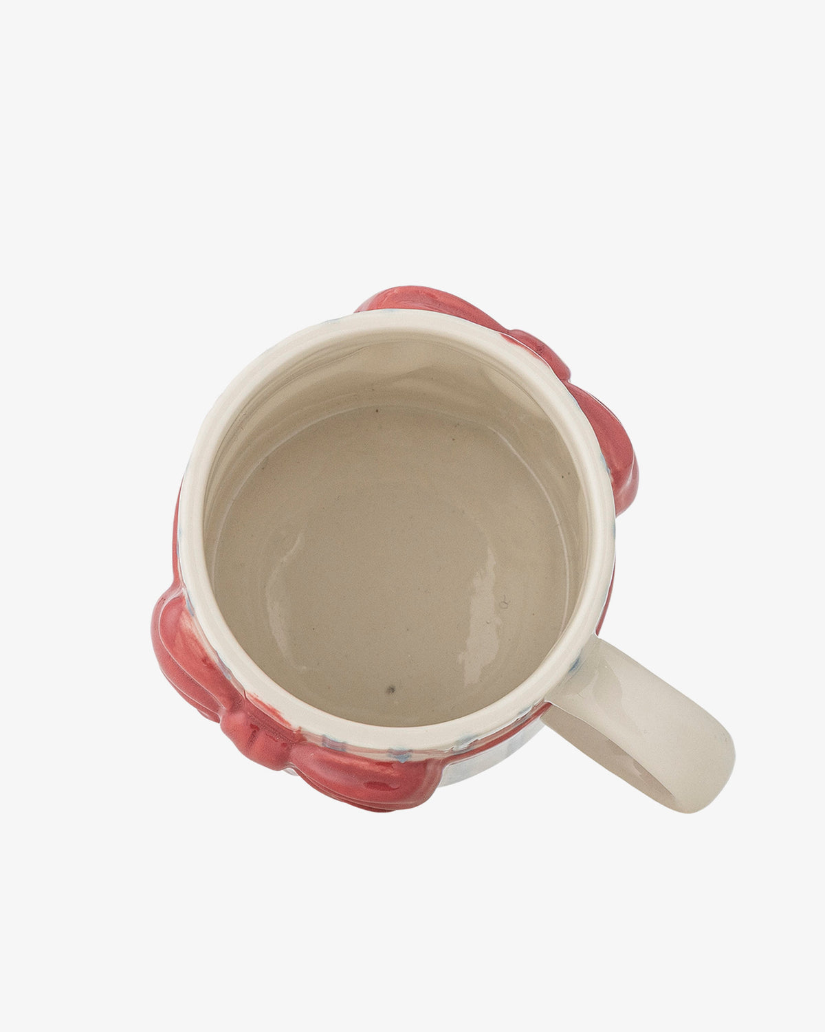 Red Bow & Blue Stripe Bowie Stoneware Mug