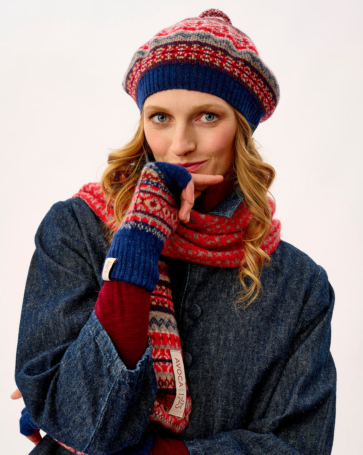 Regatta Fair Isle Lambswool Pom Beret