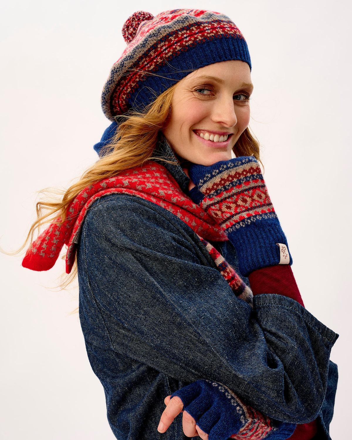 Regatta Fair Isle Lambswool Pom Beret