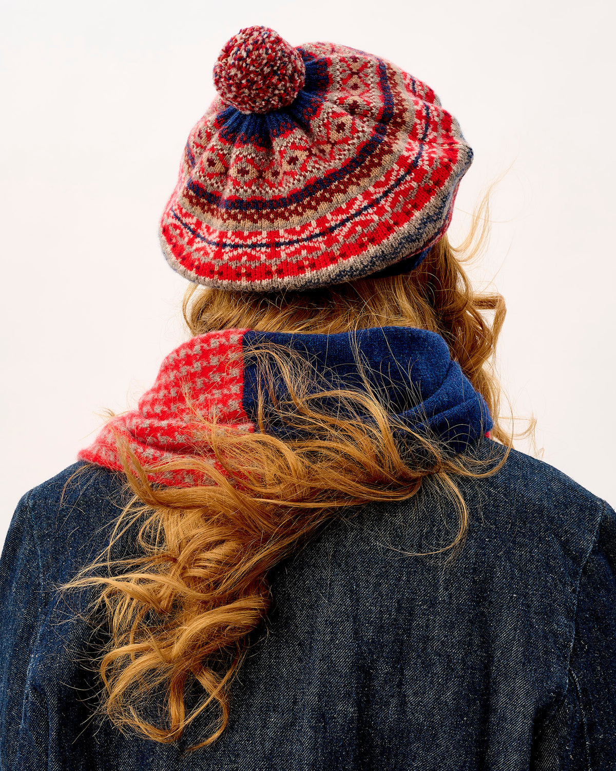 Regatta Fair Isle Lambswool Pom Beret