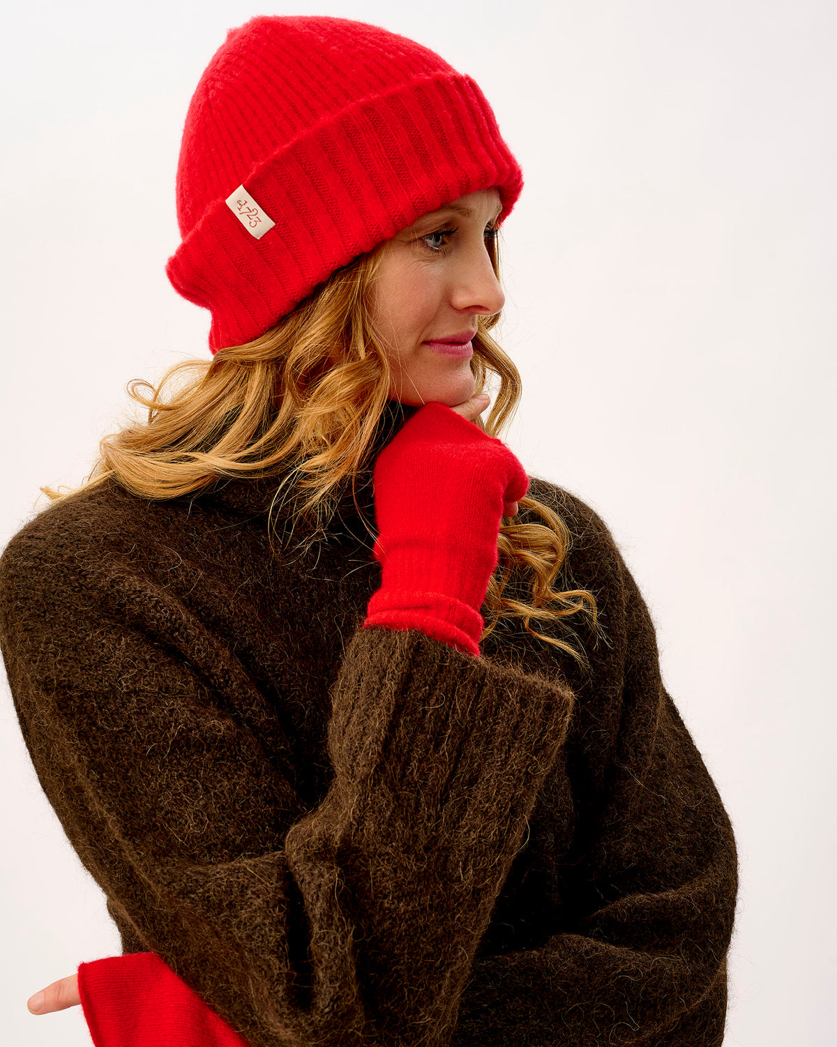 Tartan Scarlet Rona Brushed Lambswool Hat