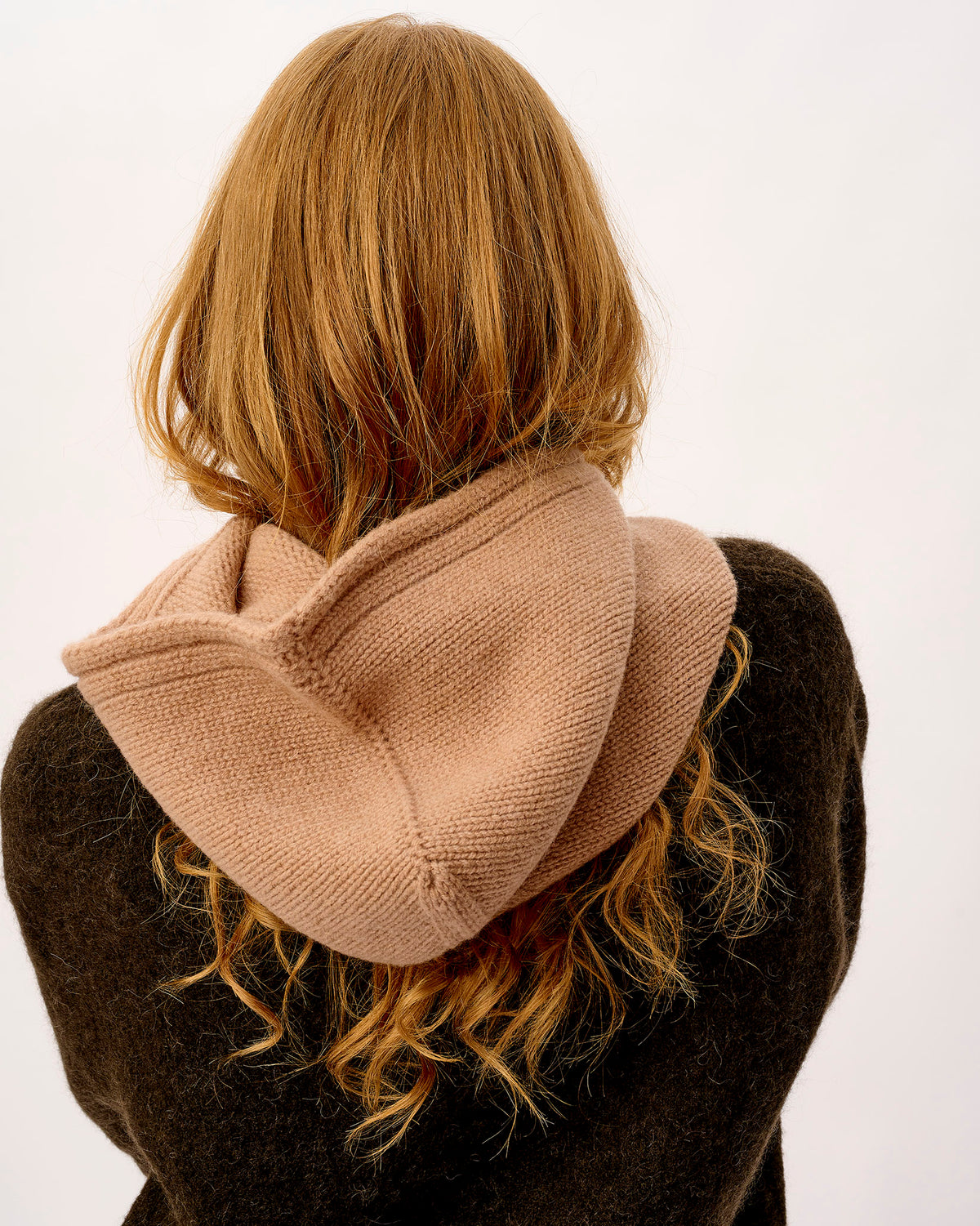Camel Lambswool Hood