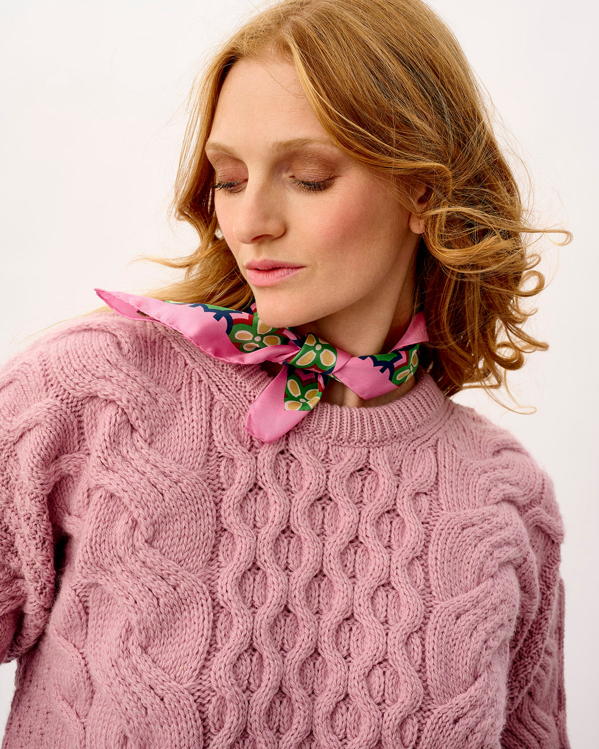 Daisy Loop 100% Silk Scarf