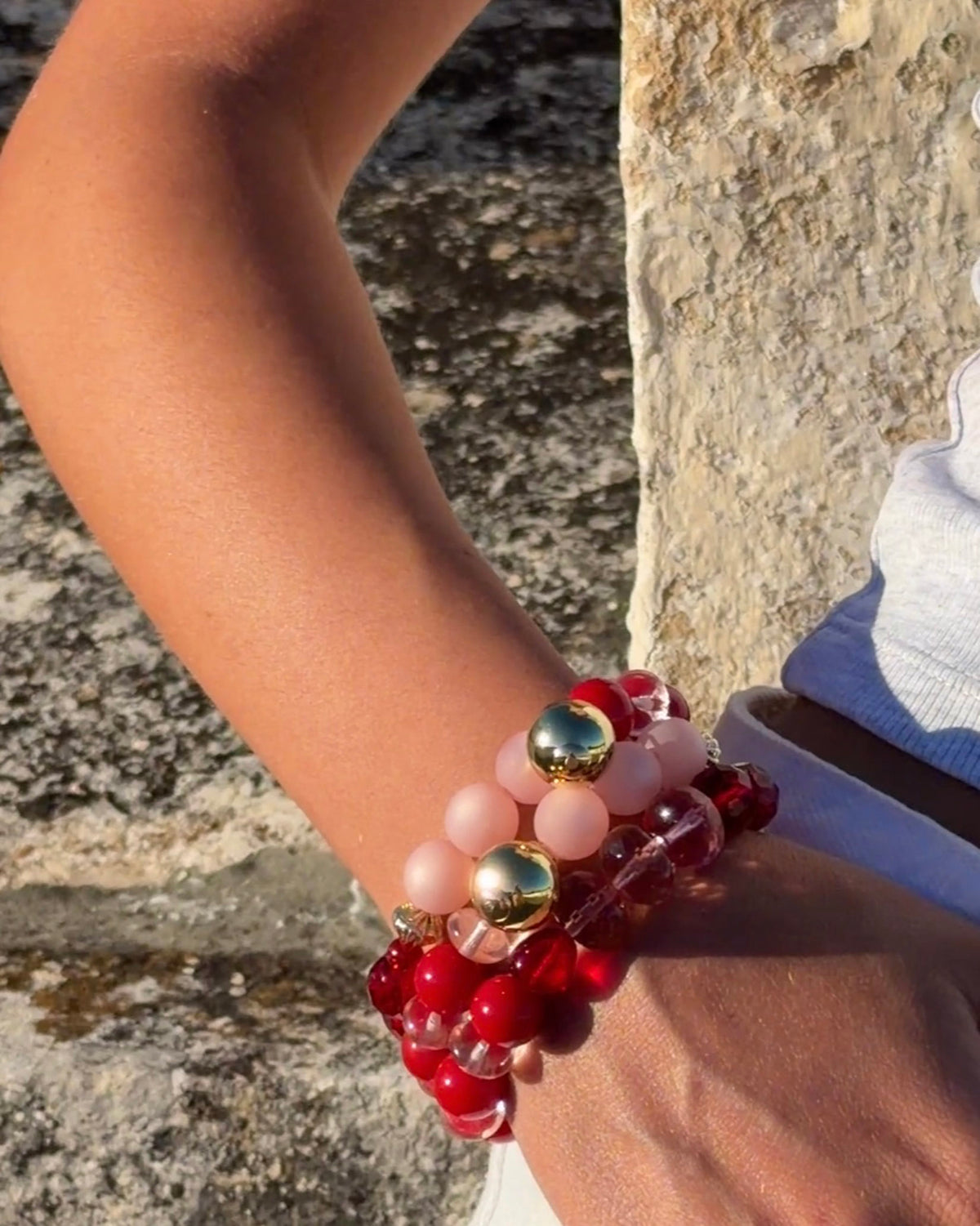 Pink & Red Avoca Venus Bracelet