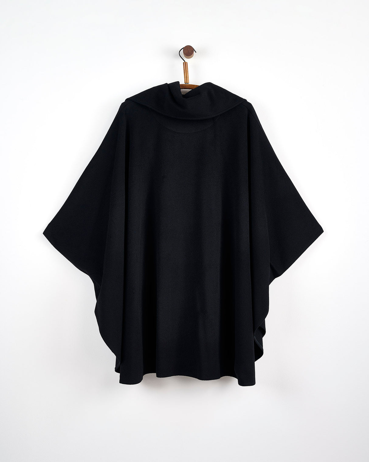 Black Cashmere Blend Berry Cape