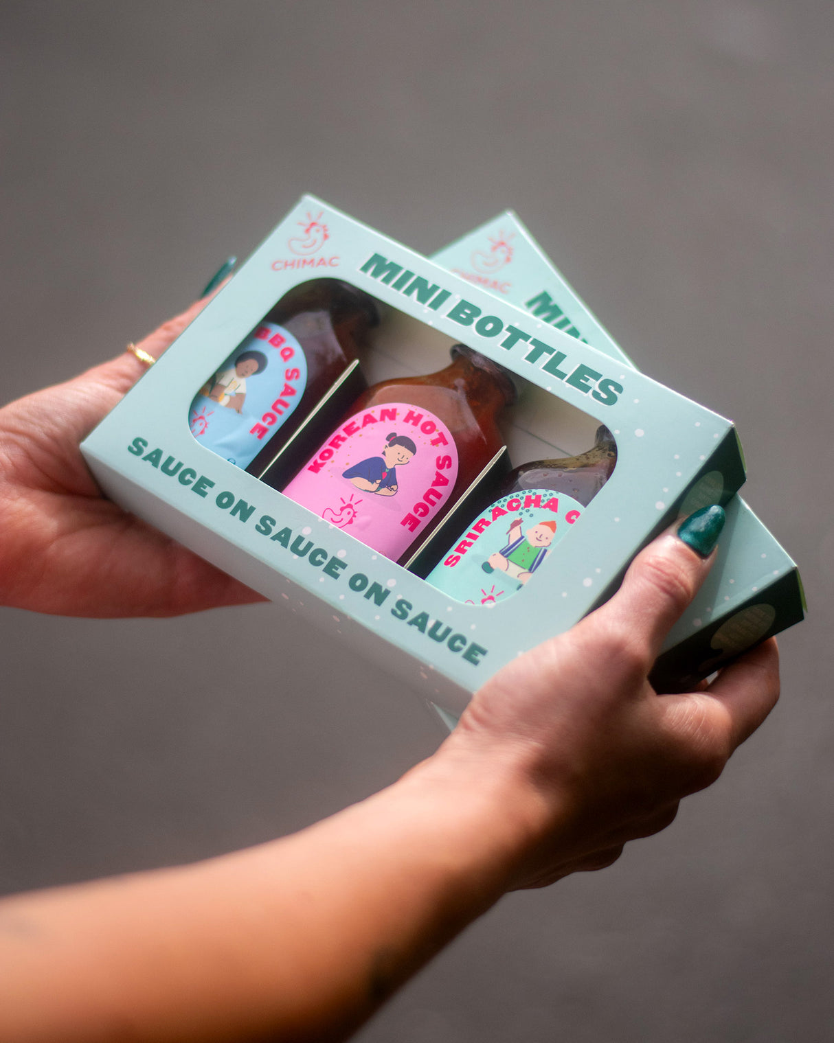 Chimac Sauce on Sauce on Sauce Mini Bottles Gift Pack