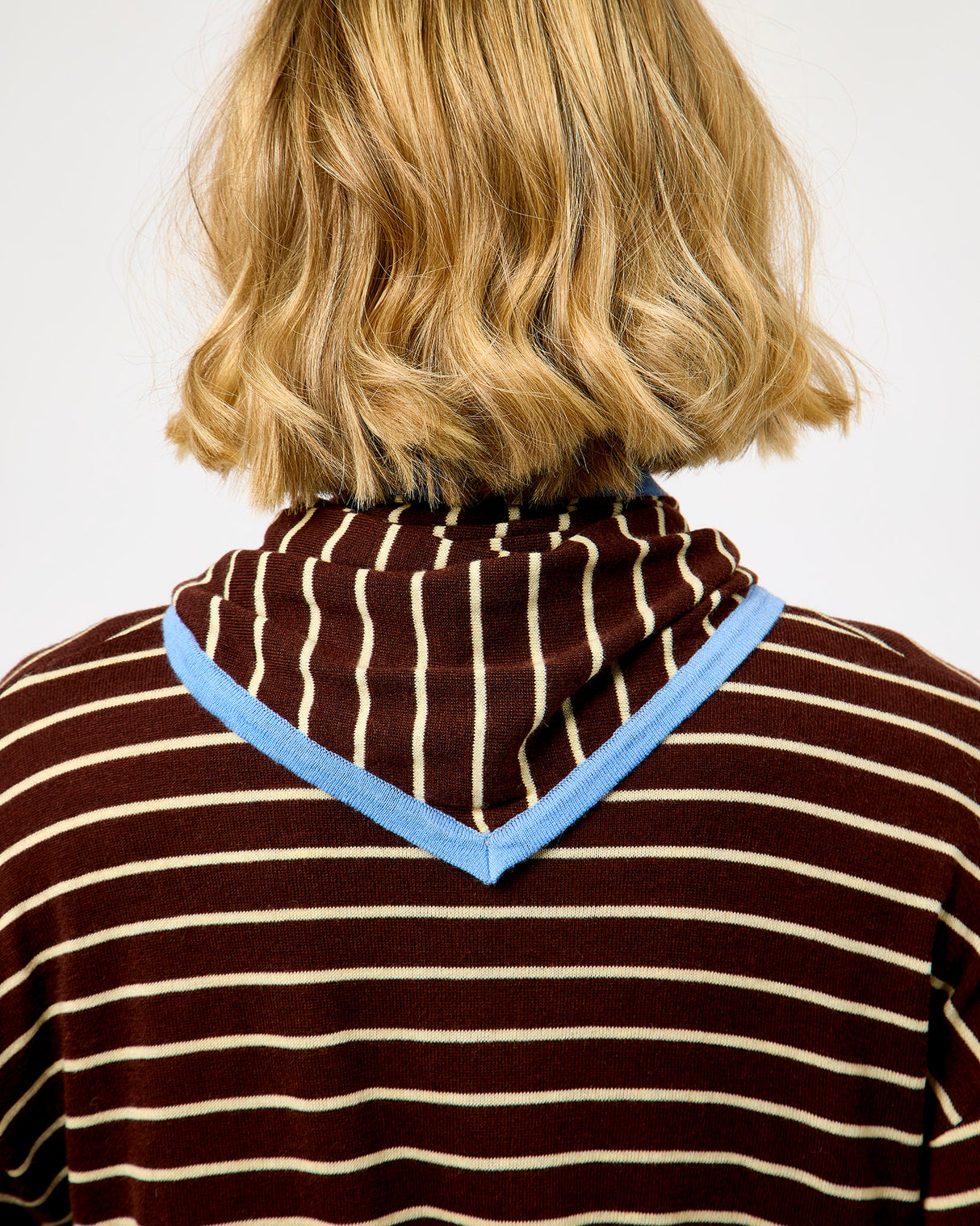 Candied Chestnut Kastro Striped Cardigan & Scarf Set
