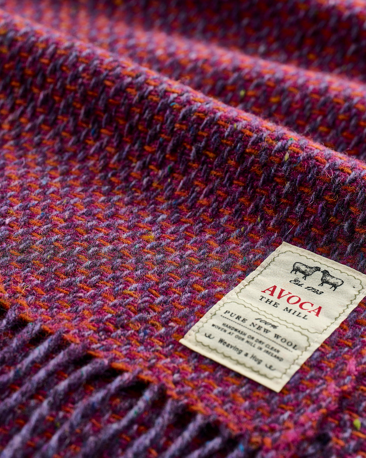 Berry Cobble Donegal Throw