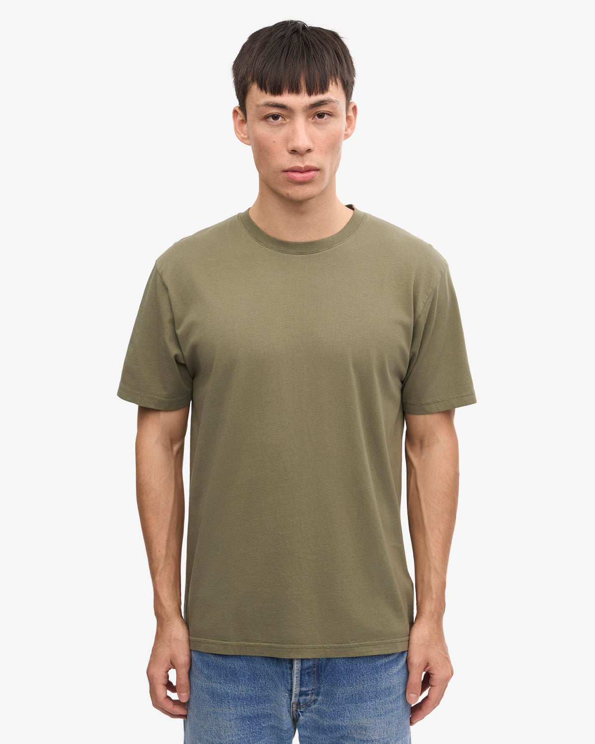 Dusty Olive Classic Cotton T-Shirt
