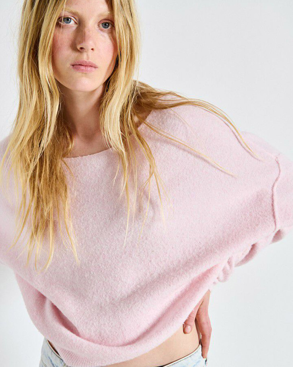 Pastel Pink Marl Damsville Sweater