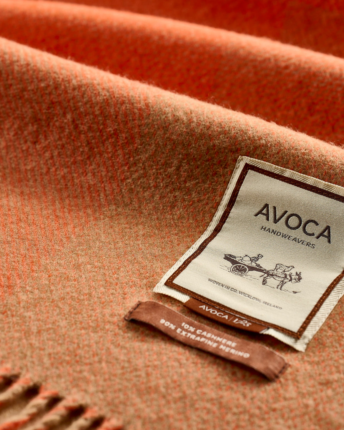 Sandstone Gradient Double Sided Merino & Cashmere Throw