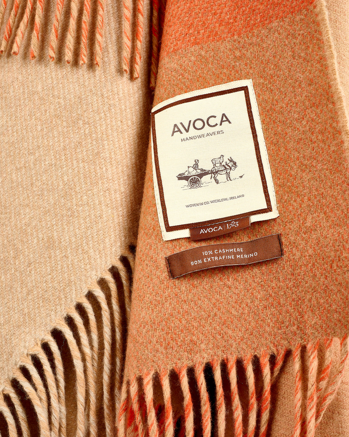 Sandstone Gradient Double Sided Cashmere & Merino Throw