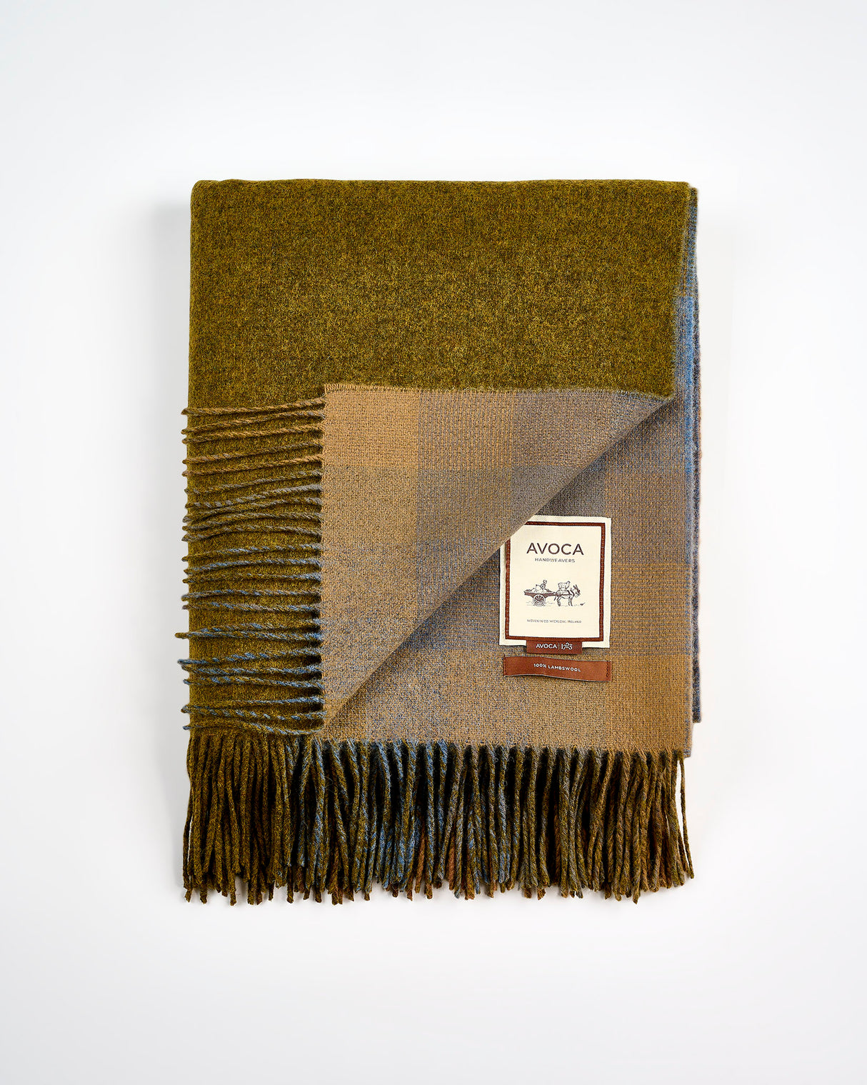 Antique Spectrum Double Sided Lambswool Throw
