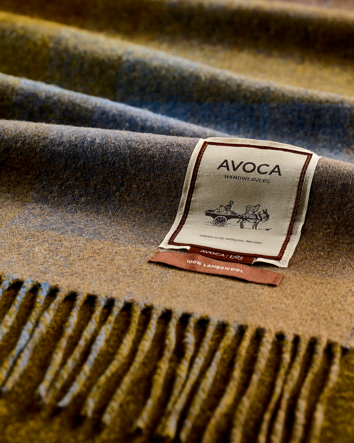 Antique Spectrum Double Sided Lambswool Throw